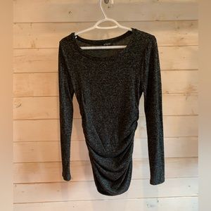 Eclipse | Long Sleeve Heathered Grey Dress/Tunic